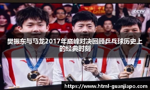 樊振东与马龙2017年巅峰对决回顾乒乓球历史上的经典时刻